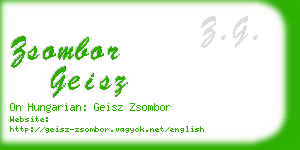 zsombor geisz business card